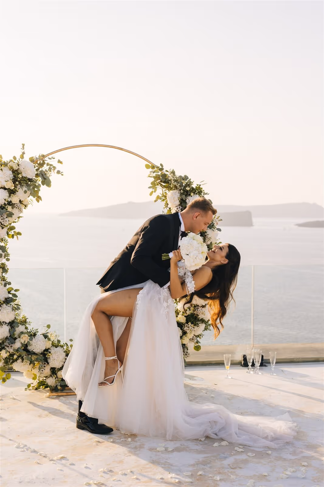 Ślub w Grecji - Santorini. Taras nr. 12. Zdjęcie nr. 23