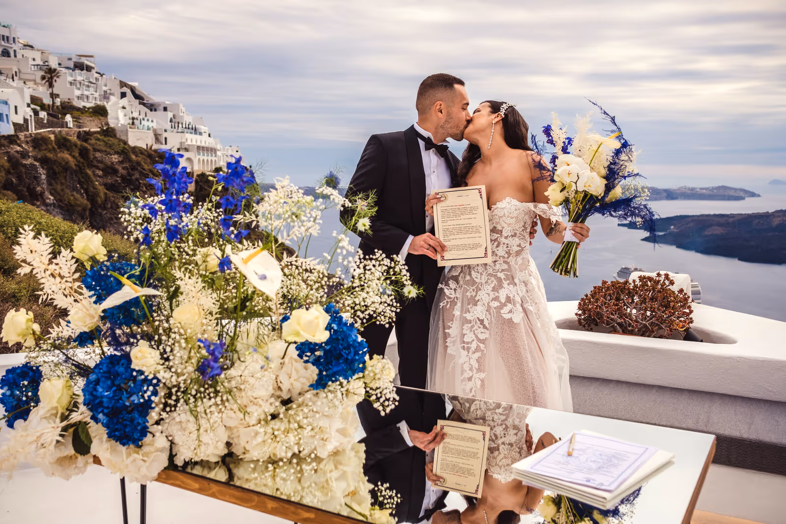 Ślub w Grecji - Santorini. Taras nr. 6. Zdjęcie nr. 28