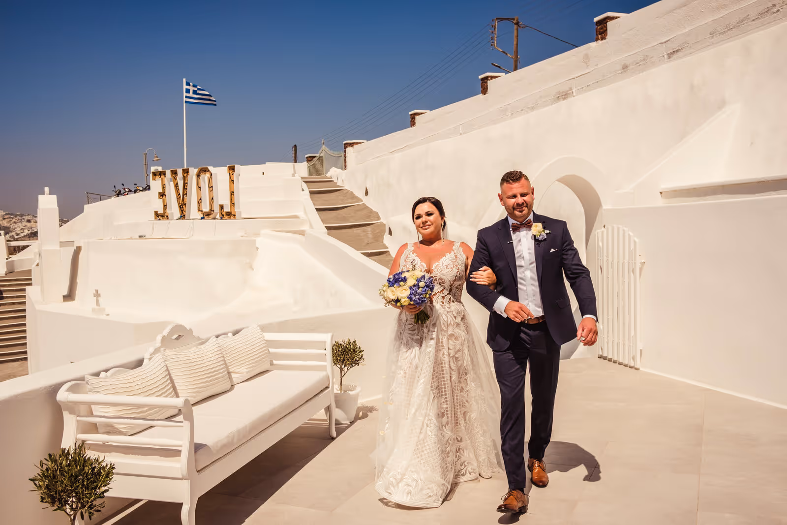 Ślub w Grecji - Santorini. Taras nr. 2. Zdjęcie nr. 28