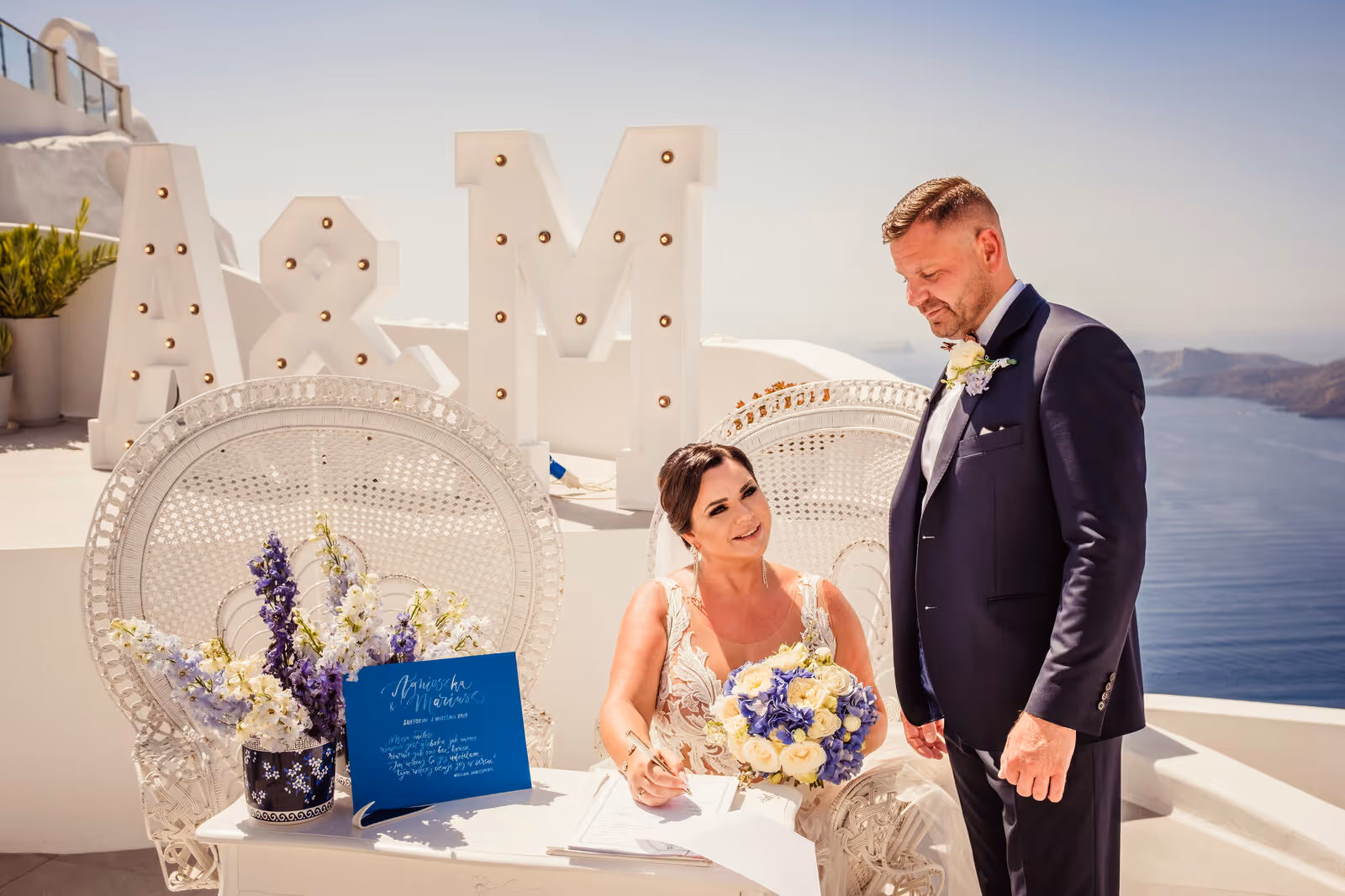 Ślub w Grecji - Santorini. Taras nr. 2. Zdjęcie nr. 36