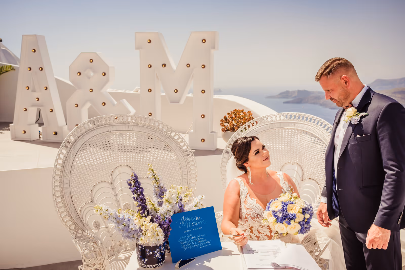 Ślub w Grecji - Santorini. Taras nr. 2. Zdjęcie nr. 38