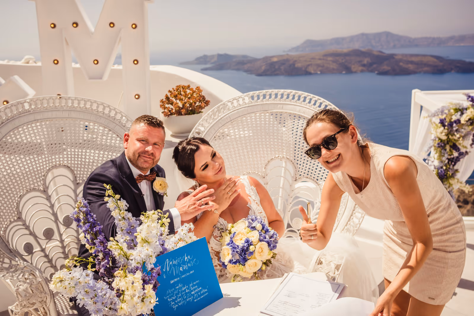 Ślub w Grecji - Santorini. Taras nr. 2. Zdjęcie nr. 40