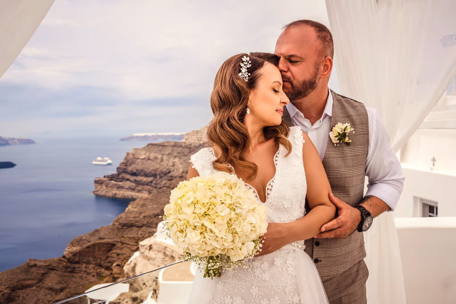 Ślub w Grecji - Santorini. Taras nr. 2. Zdjęcie nr. 14