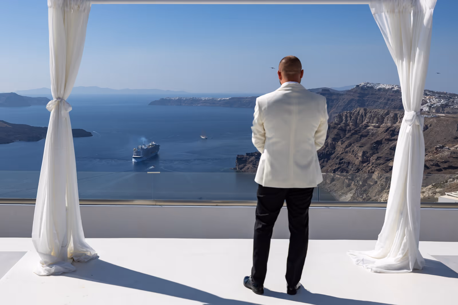 Ślub w Grecji - Santorini. Taras nr. 1. Zdjęcie nr. 15