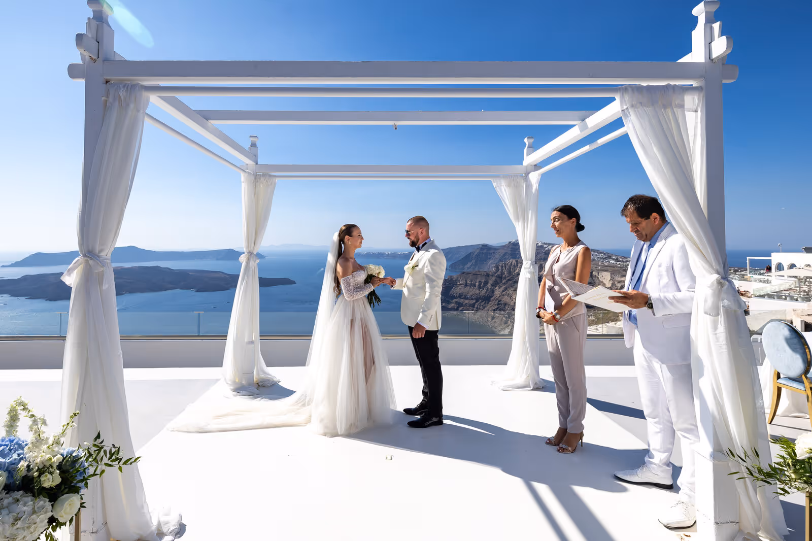Ślub w Grecji - Santorini. Taras nr. 1. Zdjęcie nr. 39
