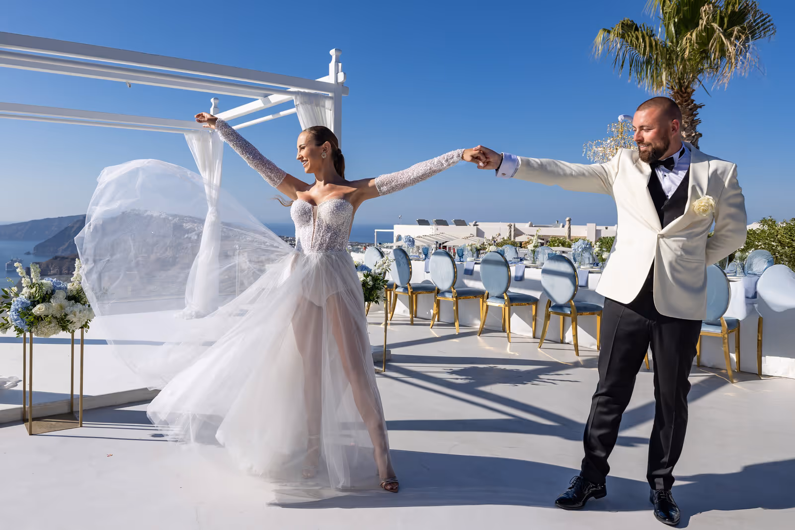 Ślub w Grecji - Santorini. Taras nr. 1. Zdjęcie nr. 59