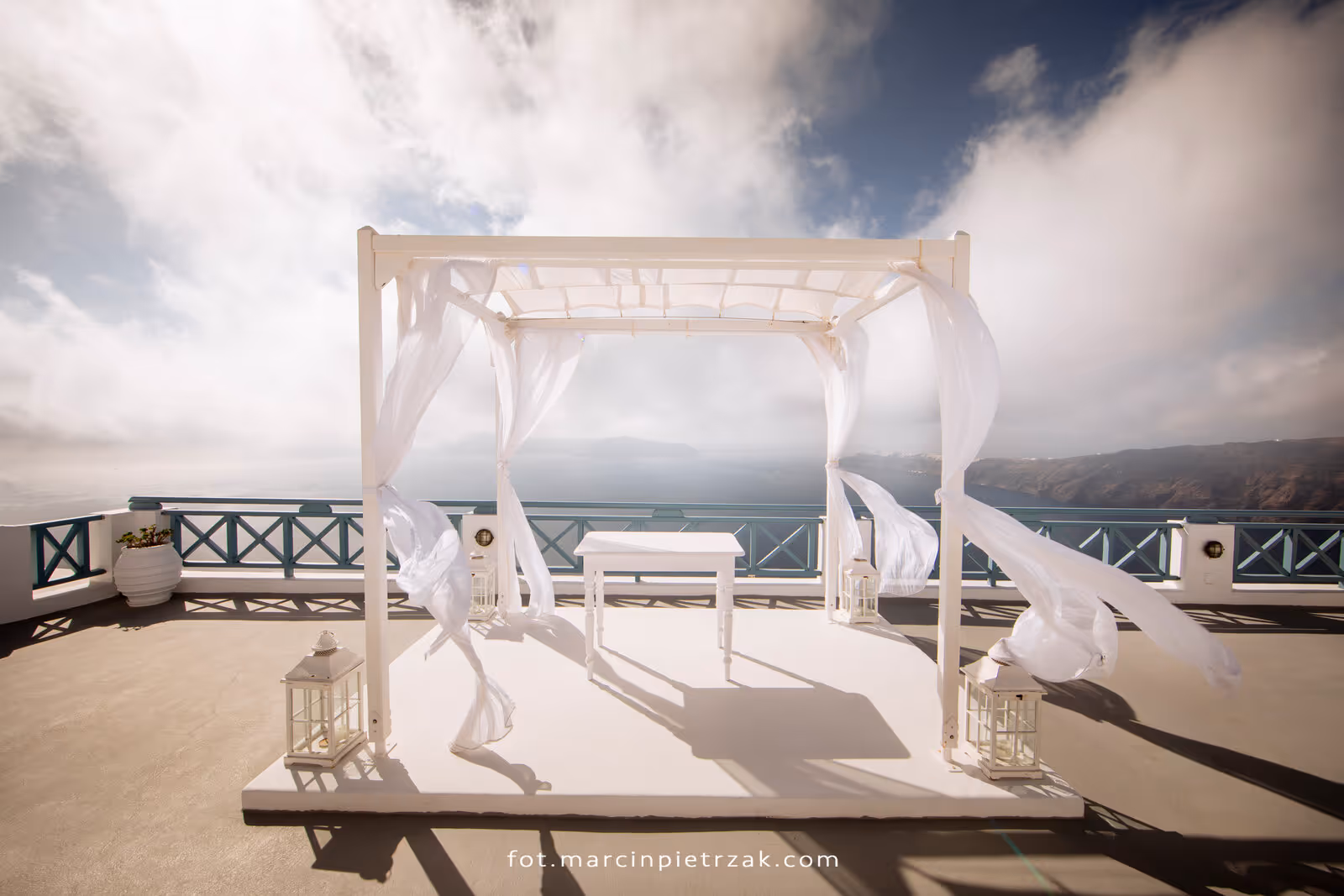 Ślub w Grecji - Santorini. Taras nr. 7. Zdjęcie nr. 1