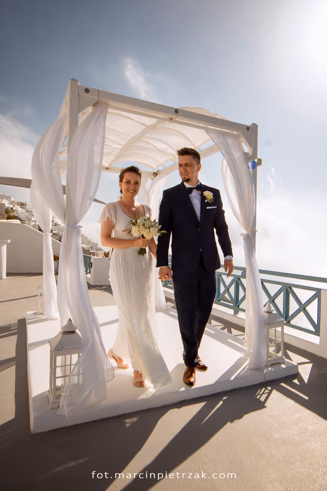 Ślub w Grecji - Santorini. Taras nr. 7. Zdjęcie nr. 13