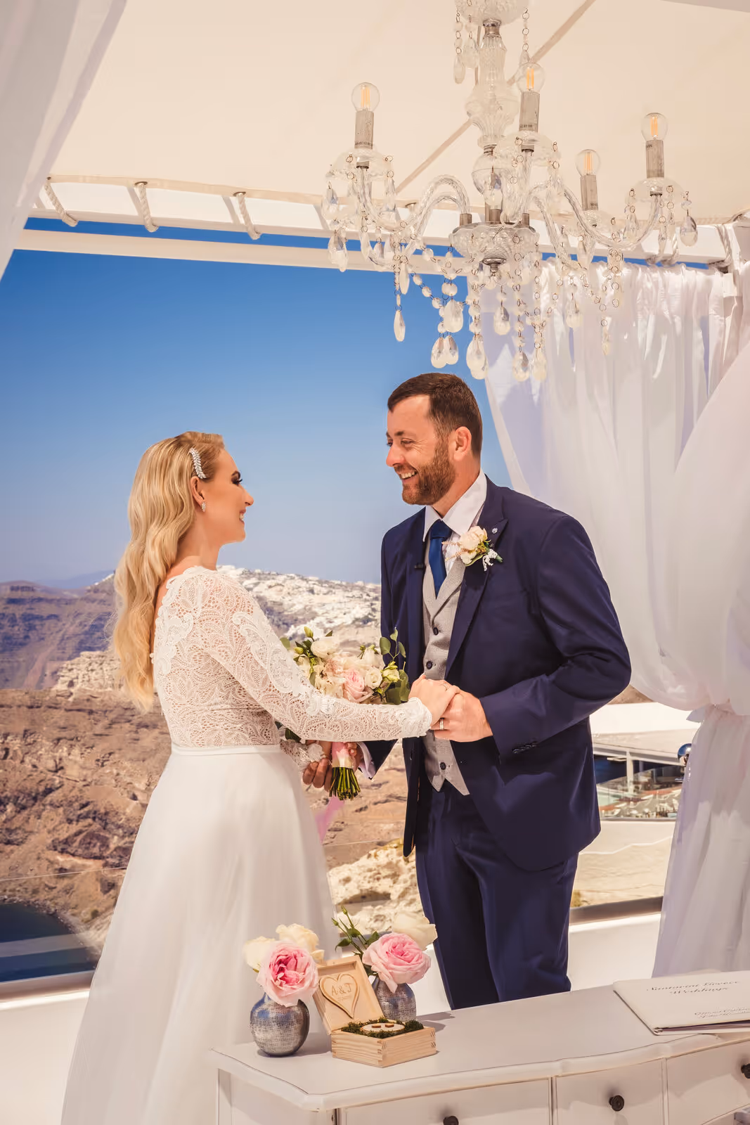Ślub w Grecji - Santorini. Taras nr. 1. Zdjęcie nr. 12