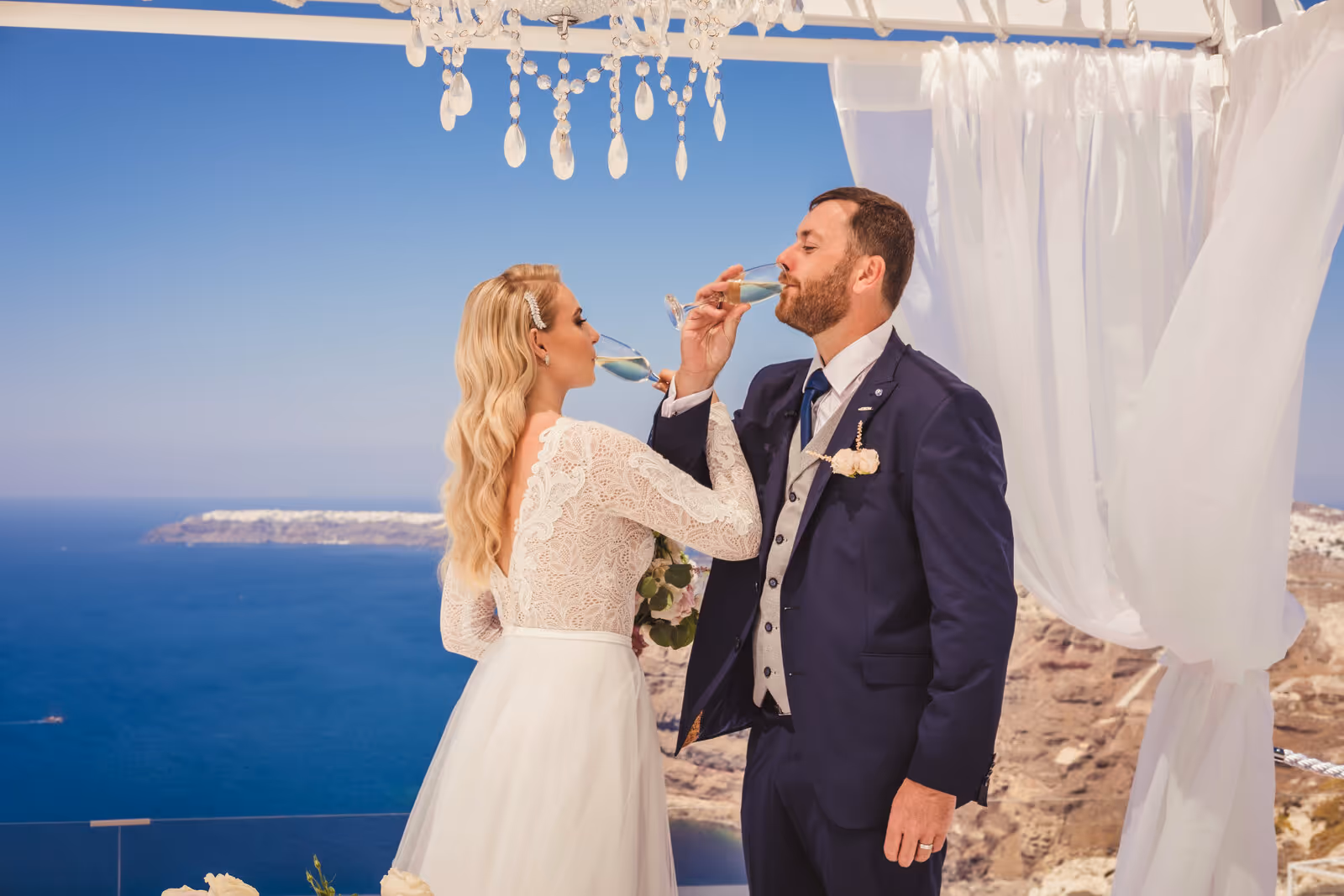 Ślub w Grecji - Santorini. Taras nr. 1. Zdjęcie nr. 19