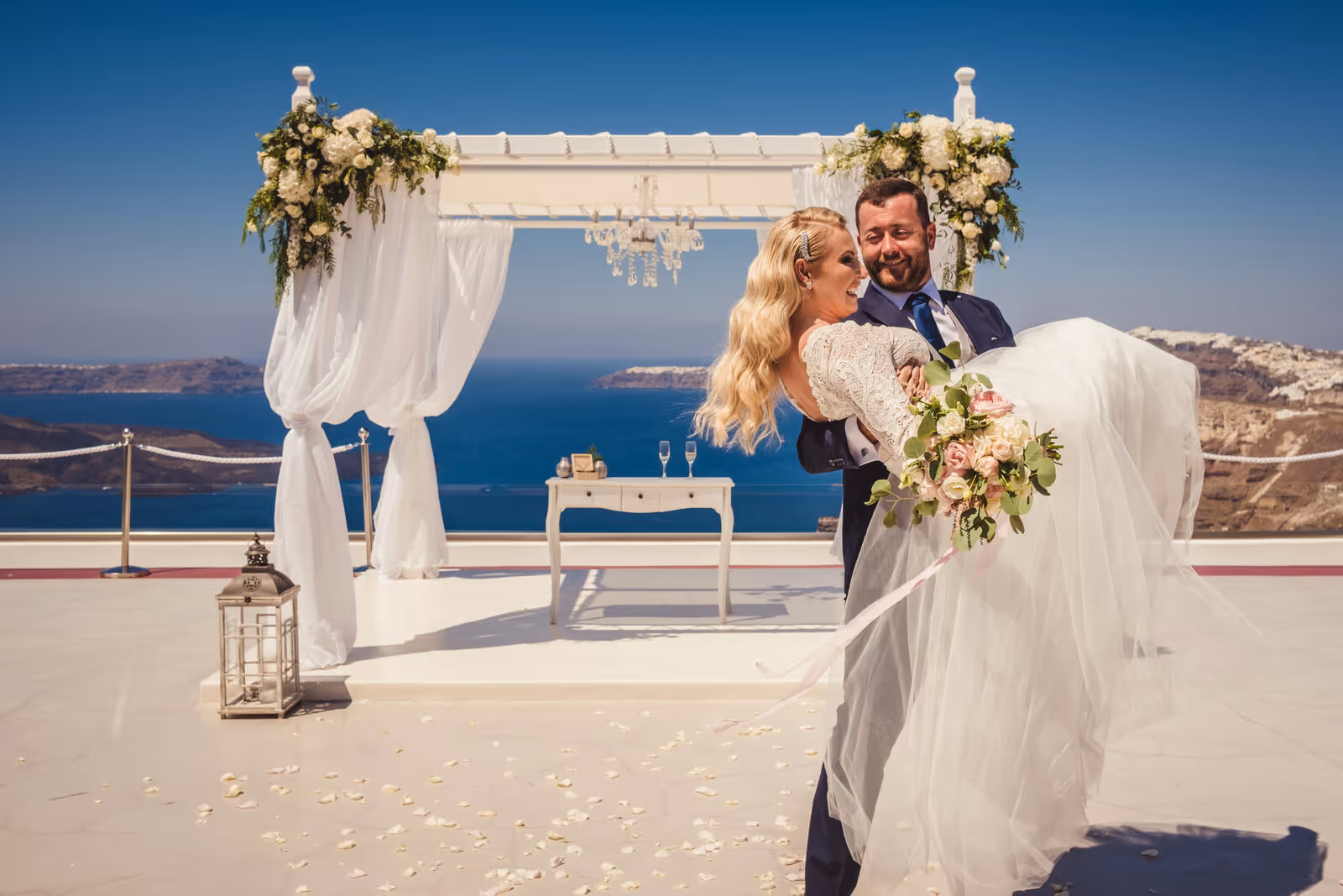 Ślub w Grecji - Santorini. Taras nr. 1. Zdjęcie nr. 27