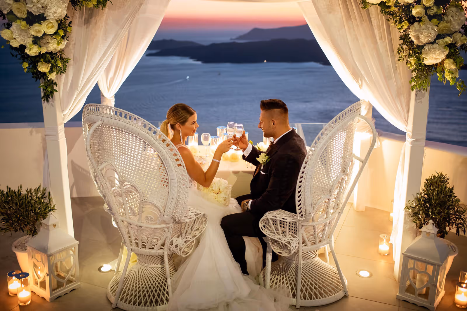 Ślub w Grecji - Santorini. Taras nr. 2. Zdjęcie nr. 1