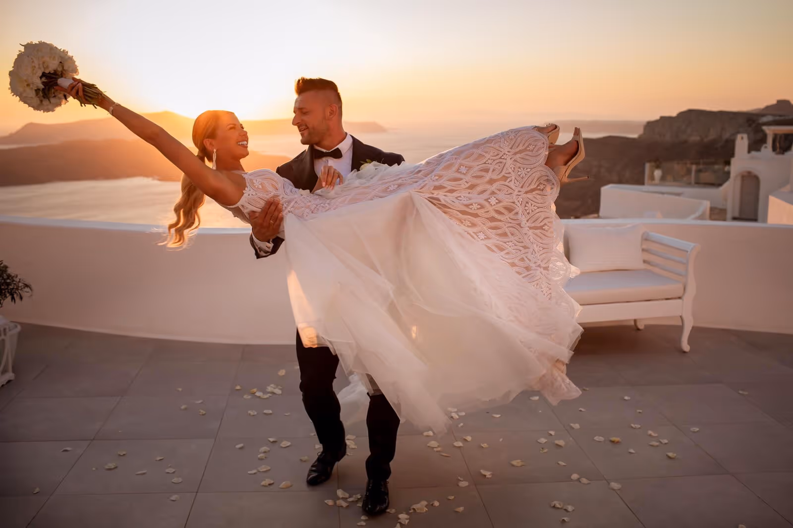 Ślub w Grecji - Santorini. Taras nr. 2. Zdjęcie nr. 14