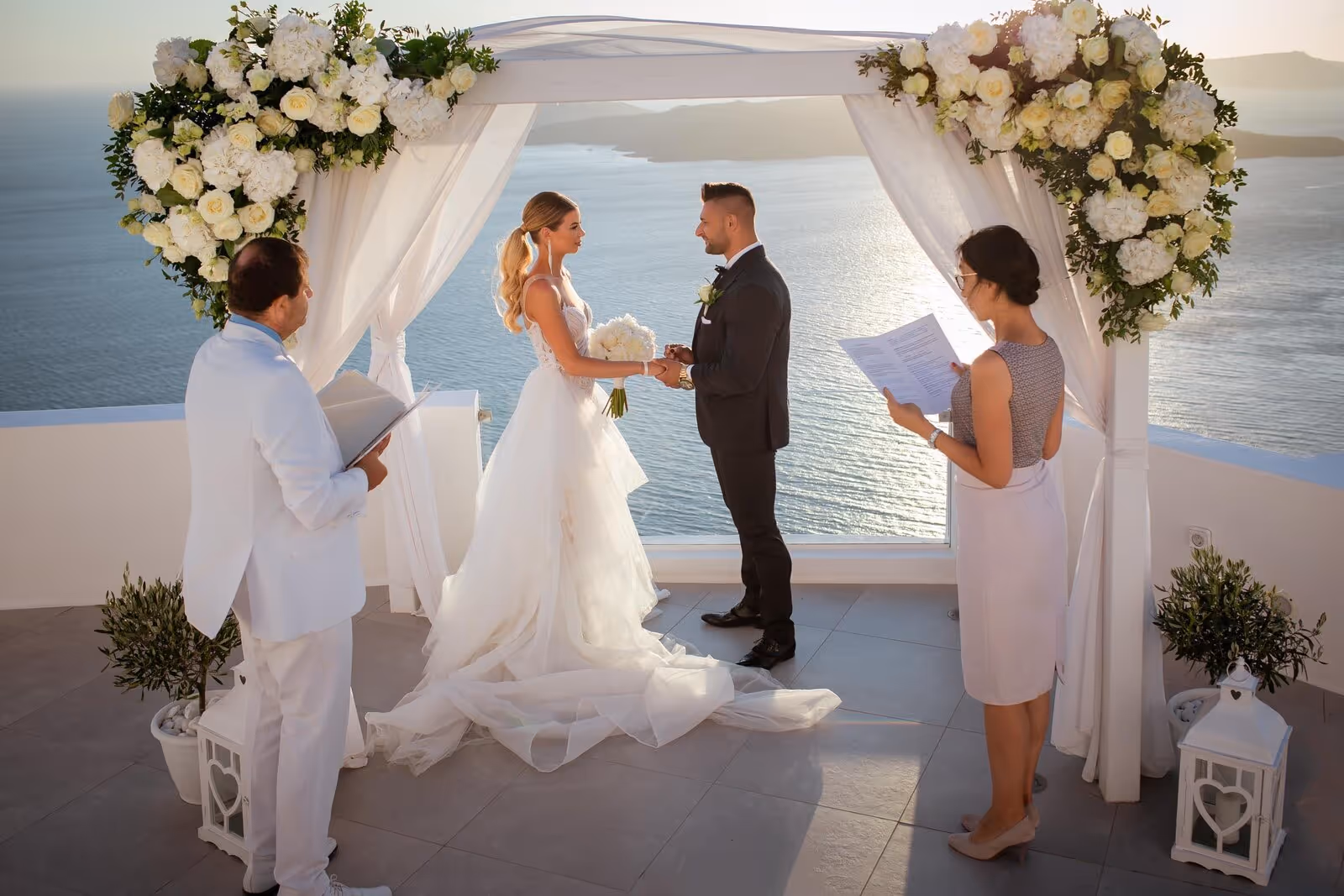 Ślub w Grecji - Santorini. Taras nr. 2. Zdjęcie nr. 8