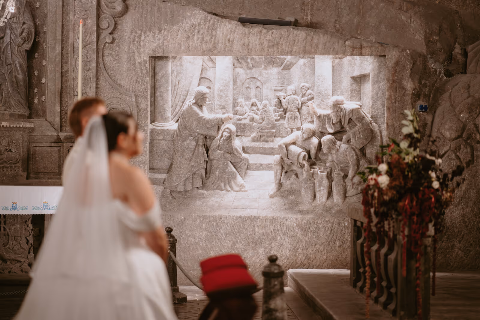 Ślub w Polsce. Kopalnia Soli w Wieliczce. Zdjęcie nr. 60
