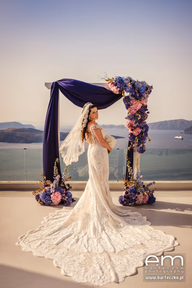 Ślub w Grecji - Santorini. Taras nr. 8 Zdjęcie nr. 12
