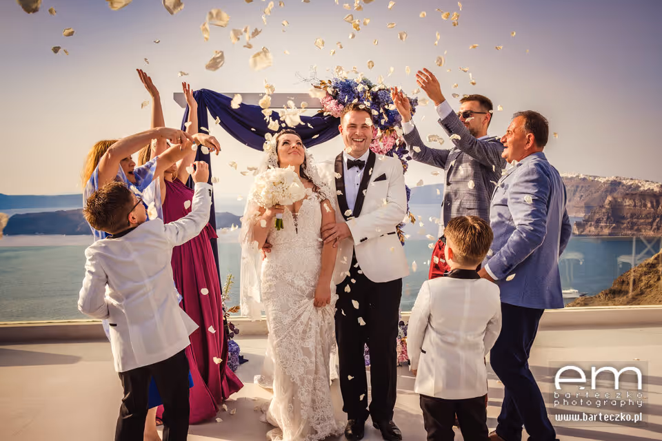 Ślub w Grecji - Santorini. Taras nr. 8 Zdjęcie nr. 14