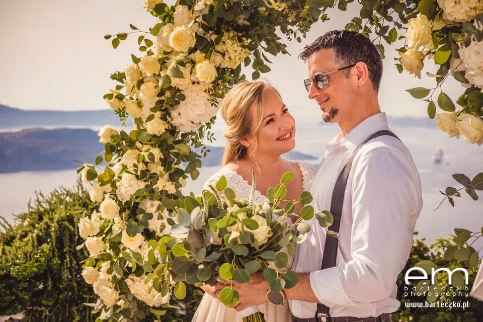 Ślub w Grecji - Santorini. Taras nr. 5 Zdjęcie nr. 2