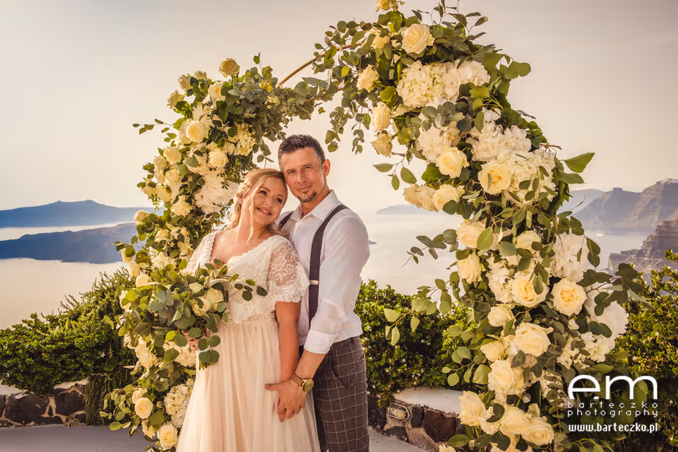 Ślub w Grecji - Santorini. Taras nr. 5 Zdjęcie nr. 5