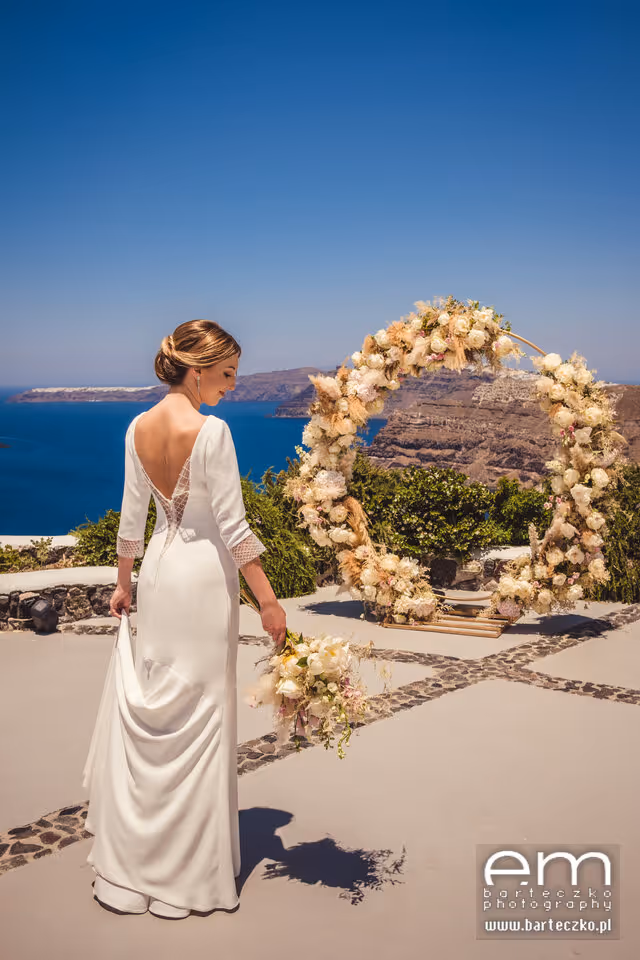 Ślub w Grecji - Santorini. Taras nr. 5. Zdjęcie nr. 7