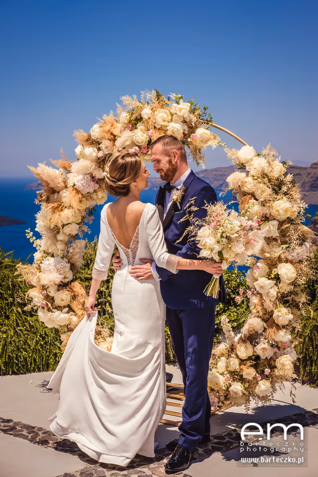 Ślub w Grecji - Santorini. Taras nr. 5. Zdjęcie nr. 8