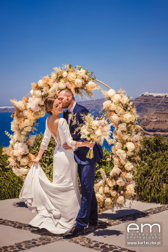 Ślub w Grecji - Santorini. Taras nr. 5. Zdjęcie nr. 9