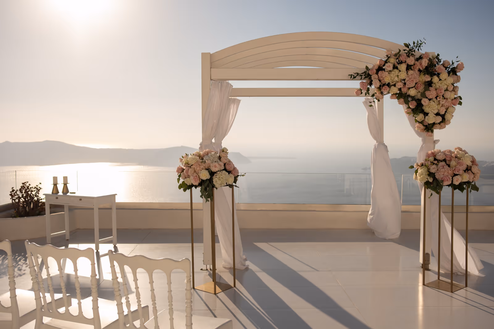 Ślub w Grecji - Santorini. Taras nr. 9. Zdjęcie nr. 1