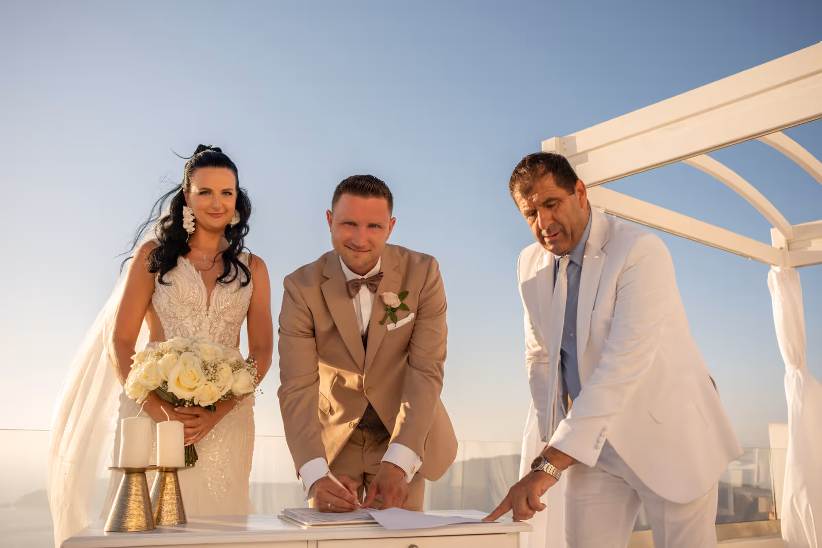 Ślub w Grecji - Santorini. Taras nr. 9. Zdjęcie nr. 12