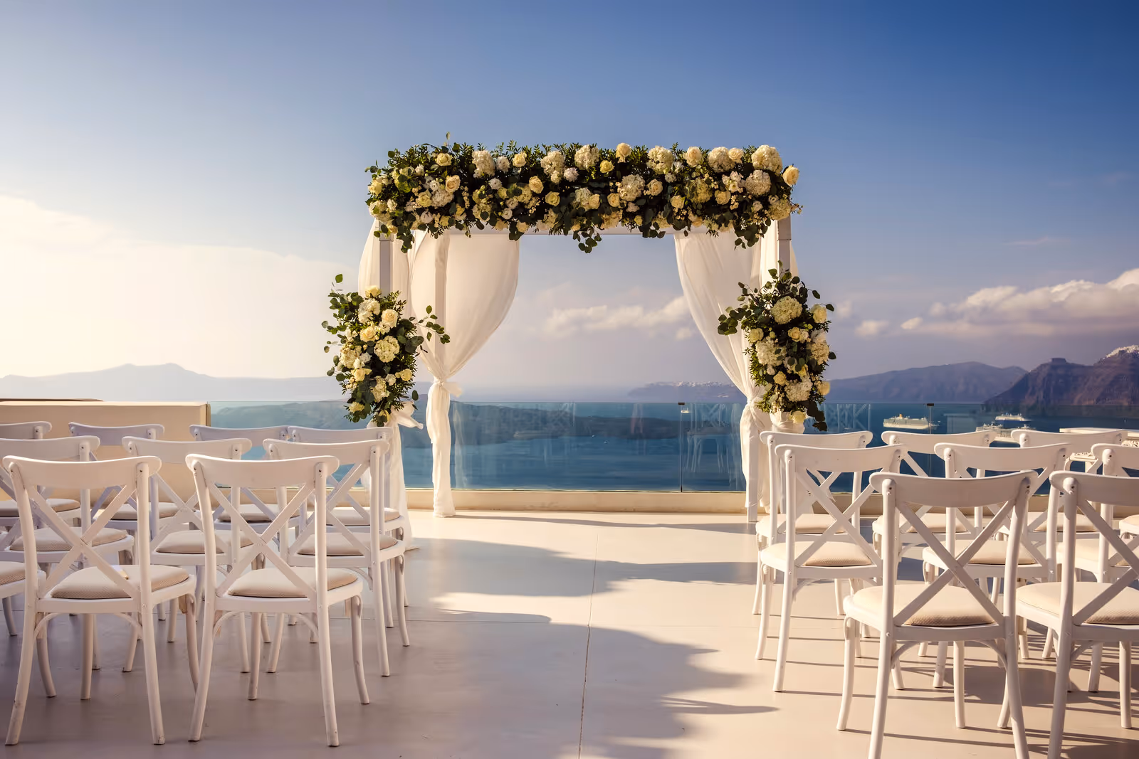 Ślub w Grecji. Santorini. Taras nr. 8. Zdjęcie nr. 2