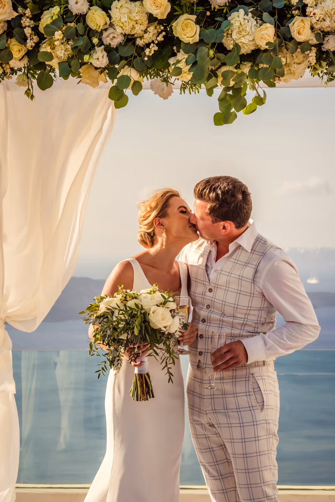 Ślub w Grecji. Santorini. Taras nr. 8. Zdjęcie nr. 24