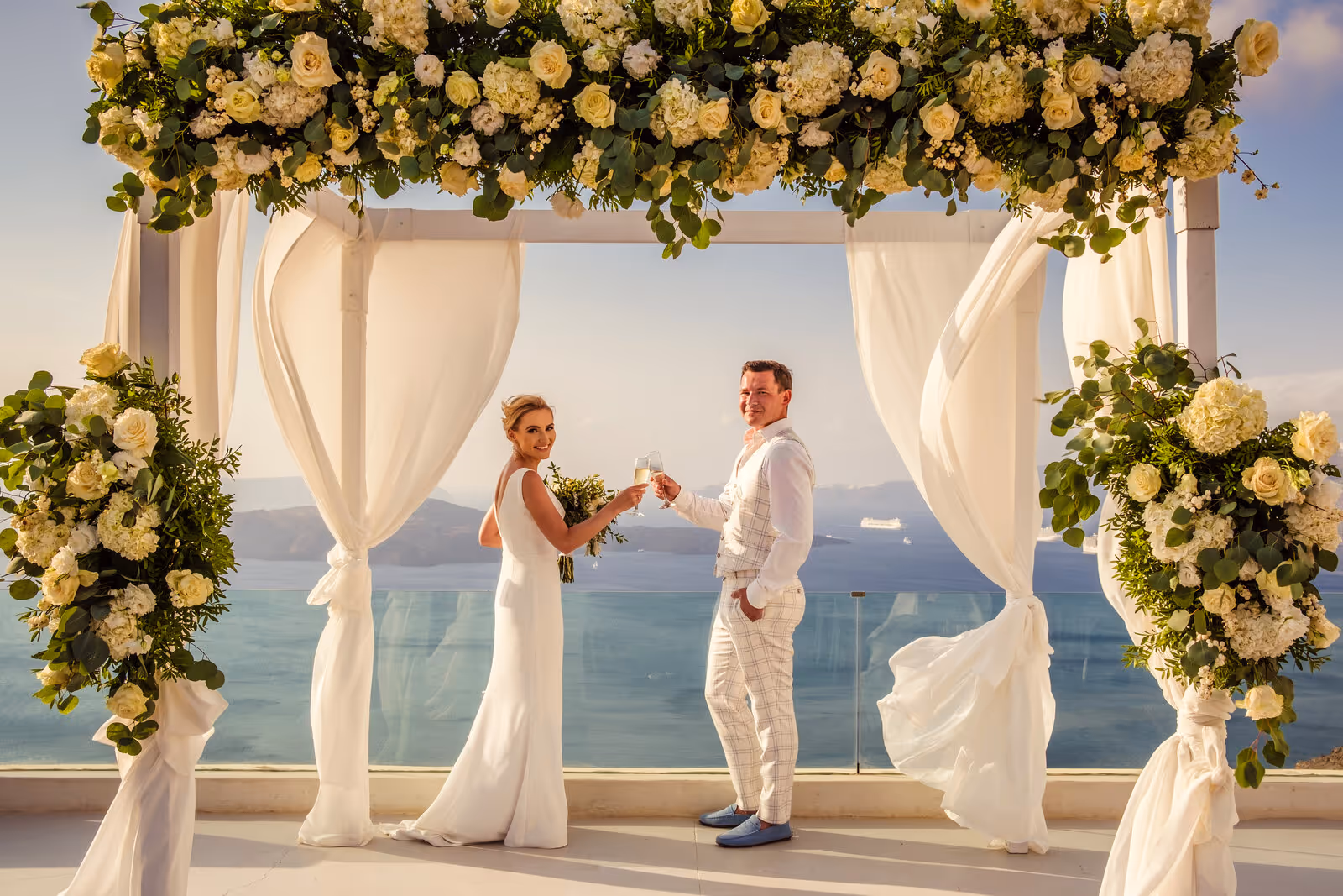 Ślub w Grecji. Santorini. Taras nr. 8. Zdjęcie nr. 25