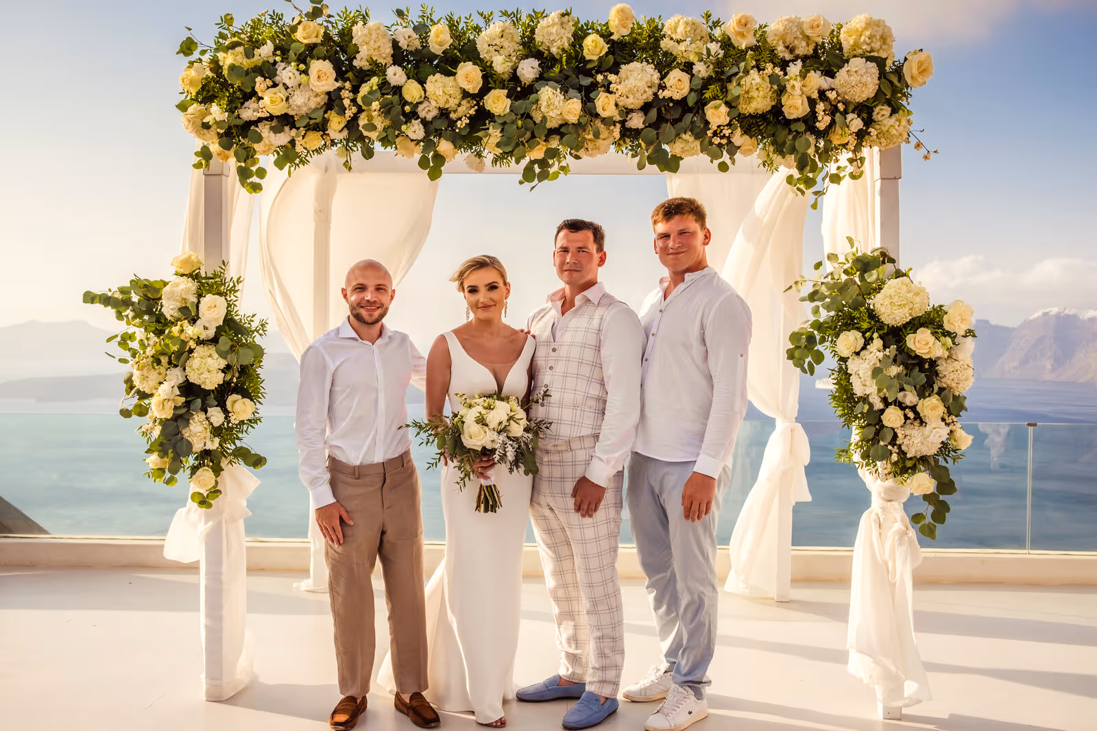 Ślub w Grecji. Santorini. Taras nr. 8. Zdjęcie nr. 28