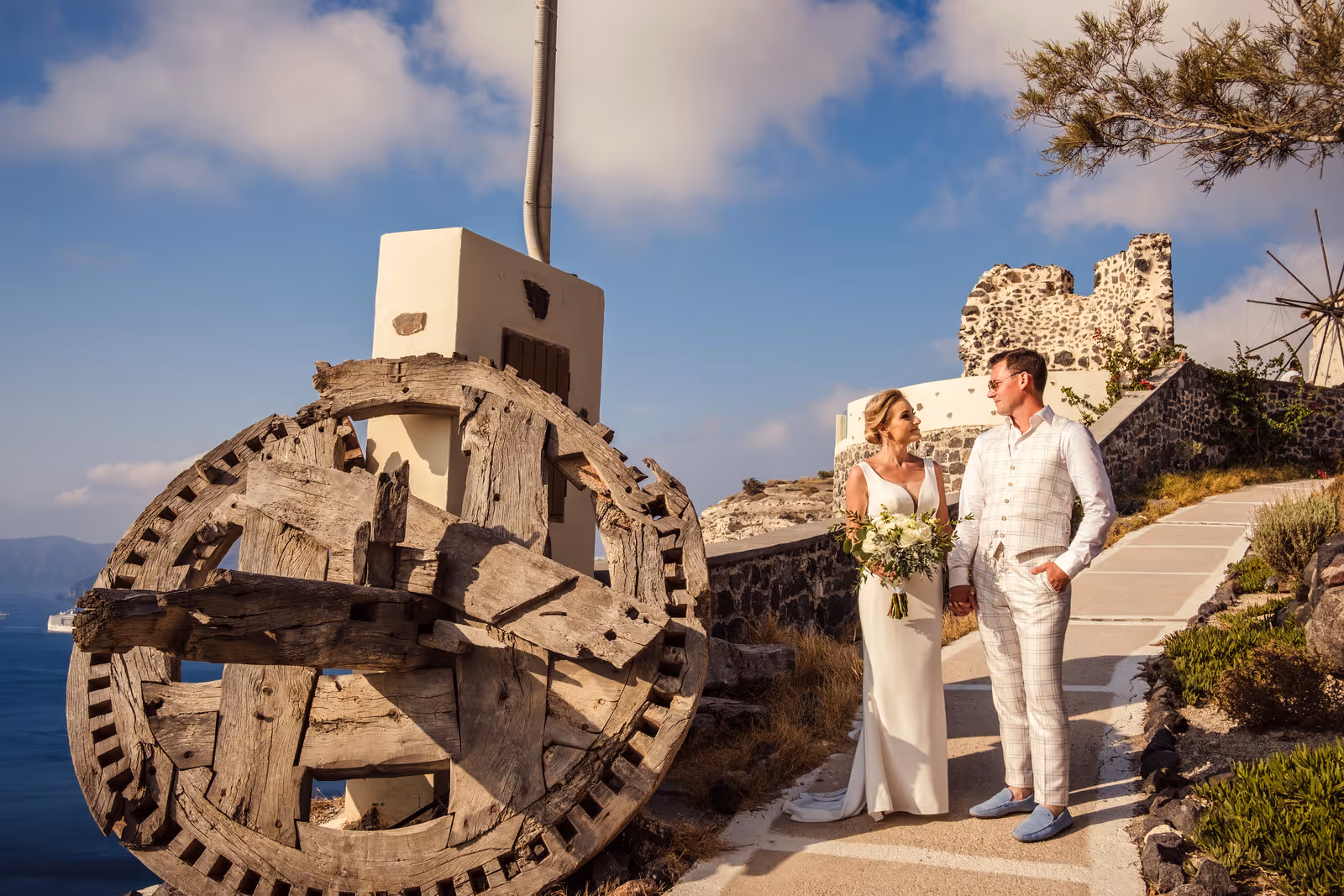 Ślub w Grecji. Santorini. Taras nr. 8. Zdjęcie nr. 4
