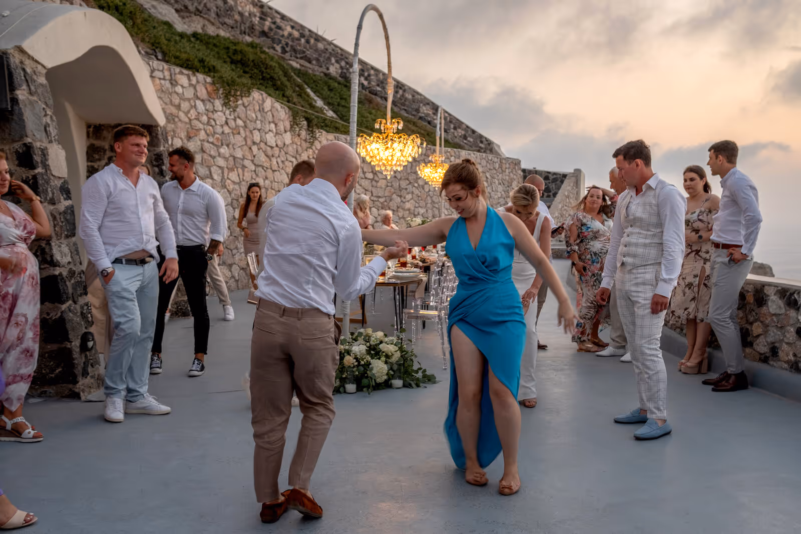 Ślub w Grecji. Santorini. Taras nr. 8. Zdjęcie nr. 44