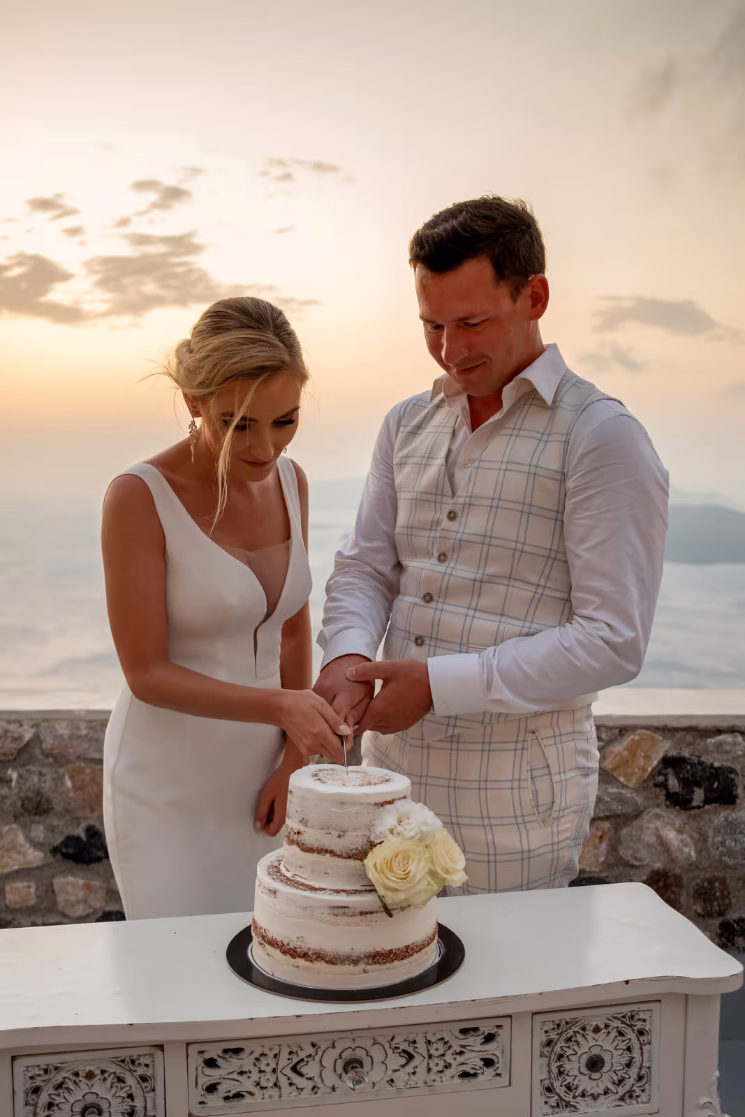 Ślub w Grecji. Santorini. Taras nr. 8. Zdjęcie nr. 46
