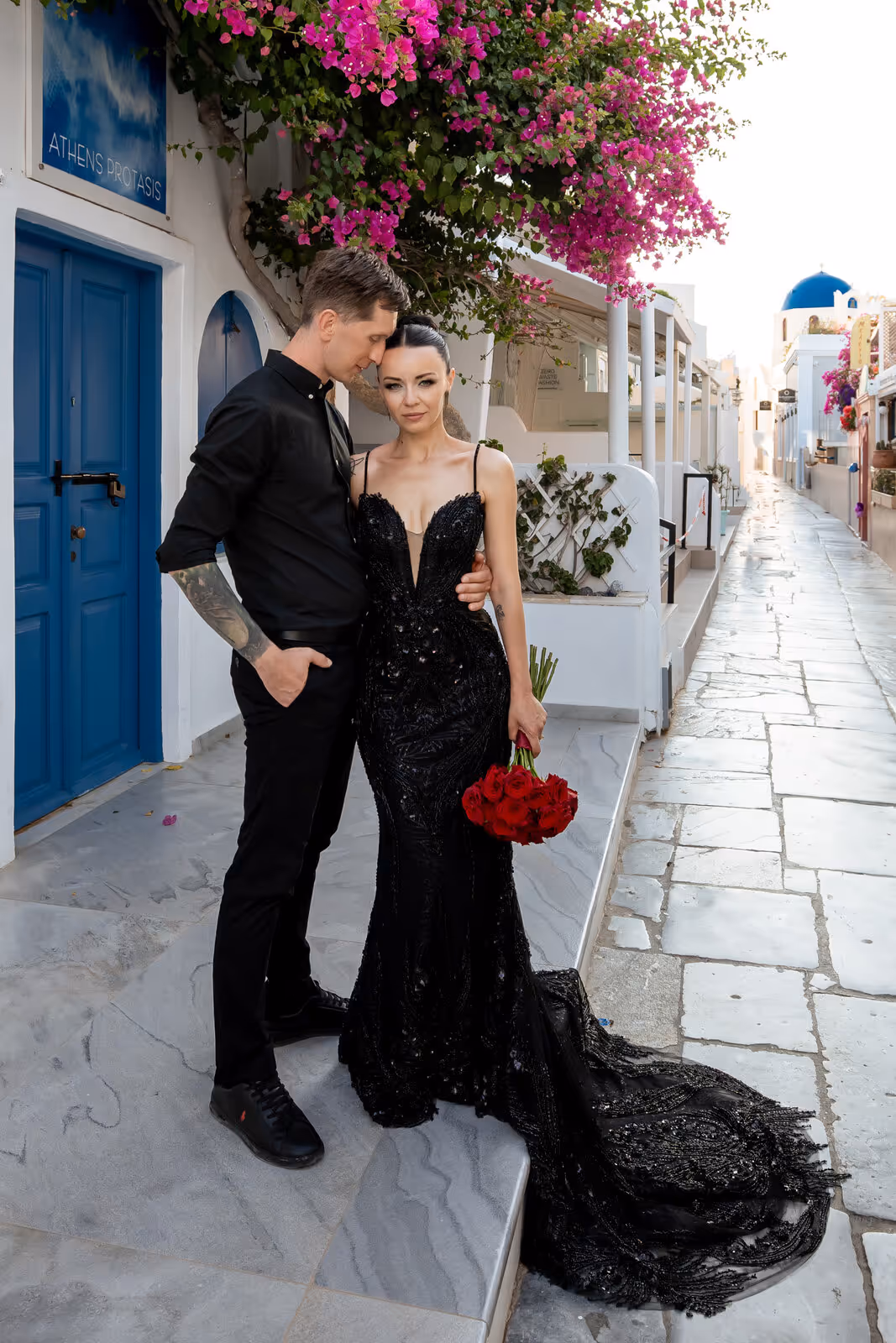 Ślub w Grecji. Santorini. Taras nr. 2. Zdjęcie nr. 100