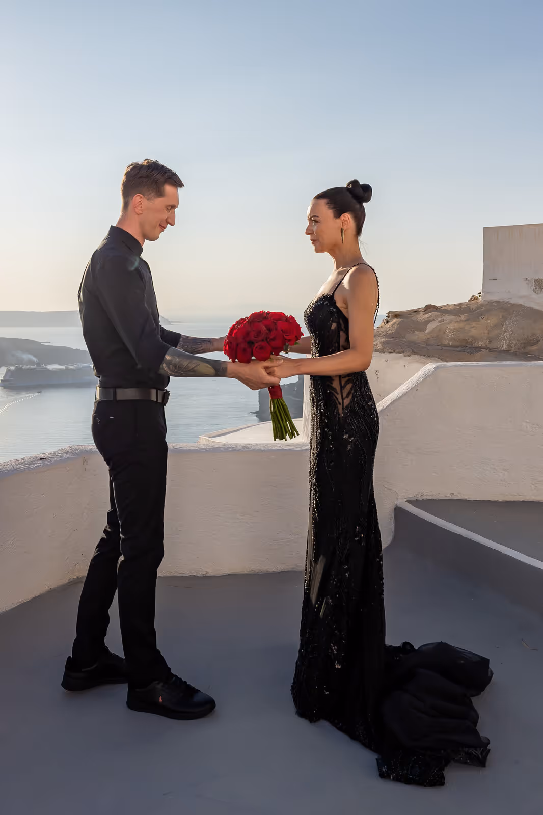 Ślub w Grecji. Santorini. Taras nr. 2. Zdjęcie nr. 12