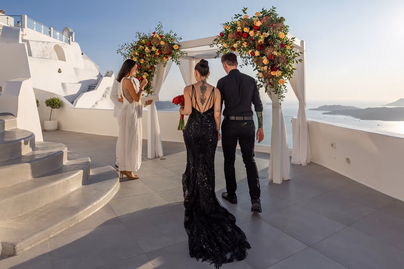 Ślub w Grecji. Santorini. Taras nr. 2. Zdjęcie nr. 17