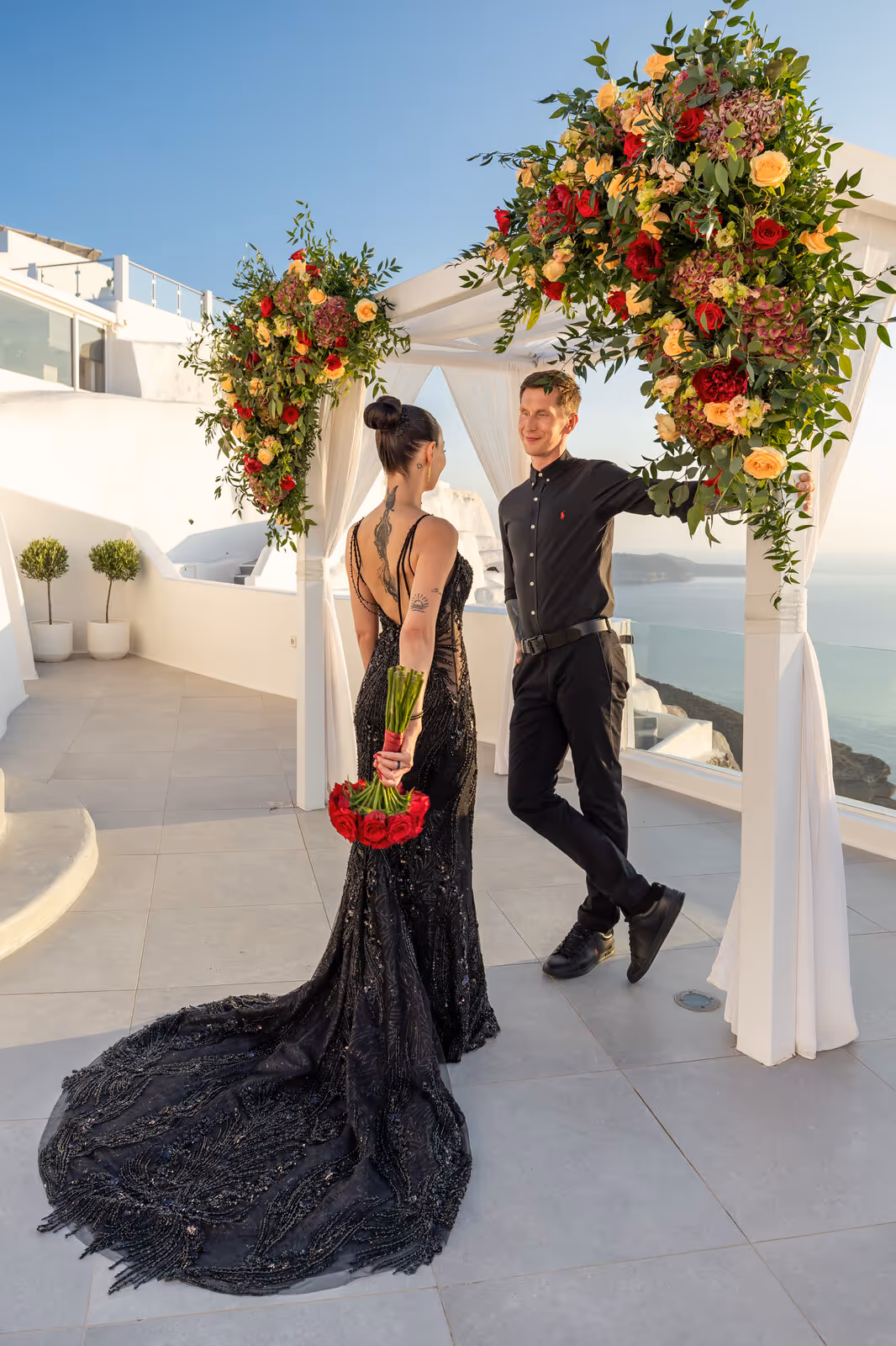 Ślub w Grecji. Santorini. Taras nr. 2. Zdjęcie nr. 48
