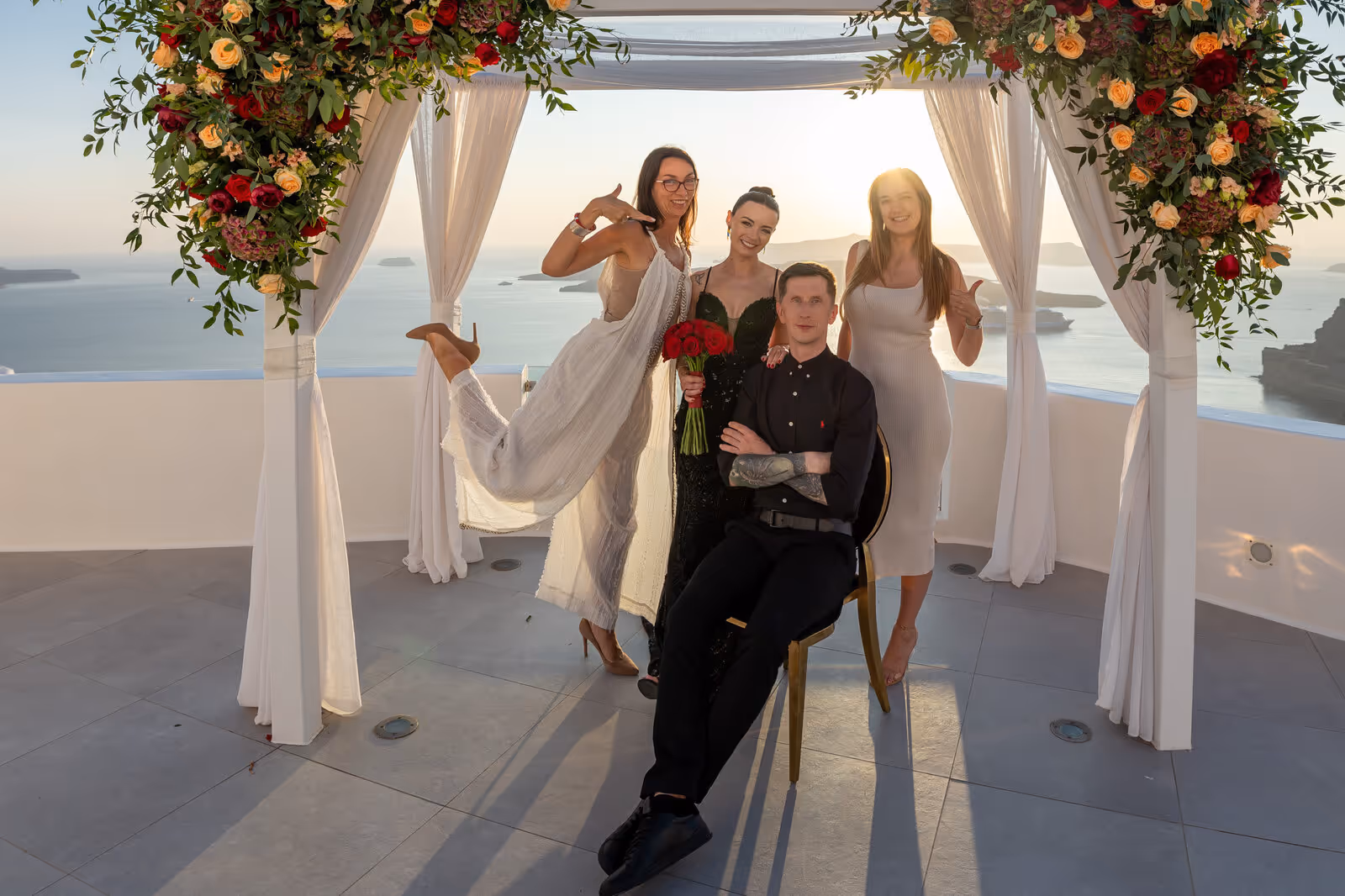 Ślub w Grecji. Santorini. Taras nr. 2. Zdjęcie nr. 51