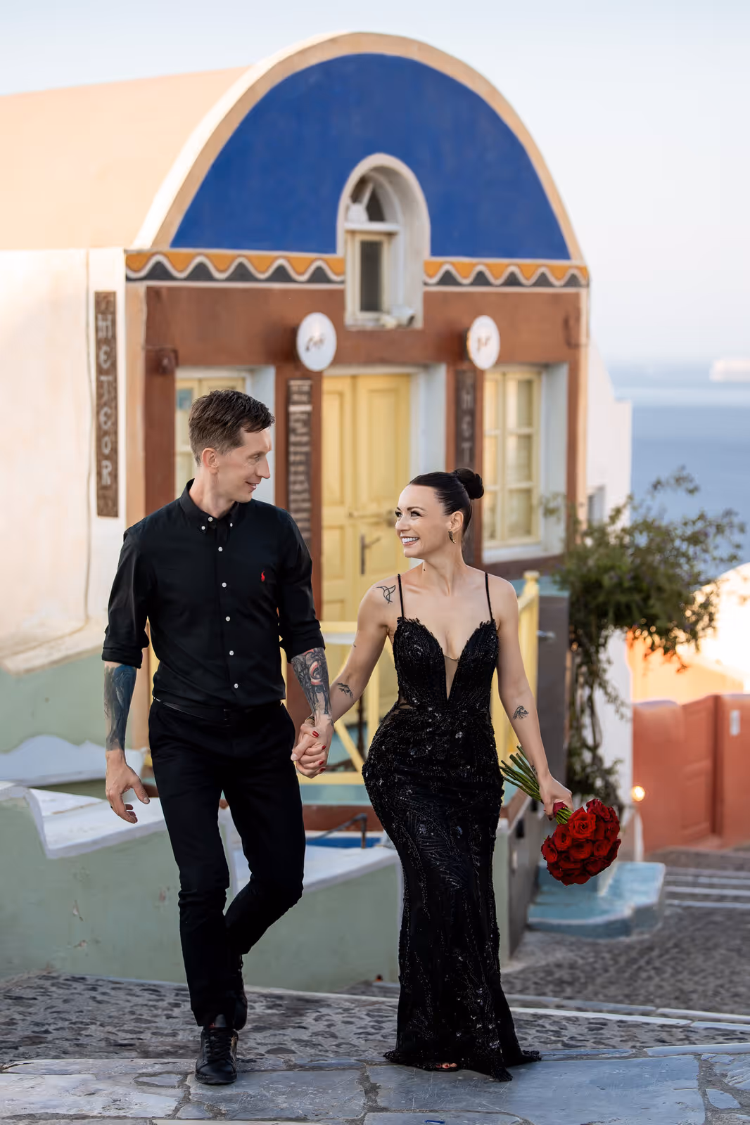 Ślub w Grecji. Santorini. Taras nr. 2. Zdjęcie nr. 96