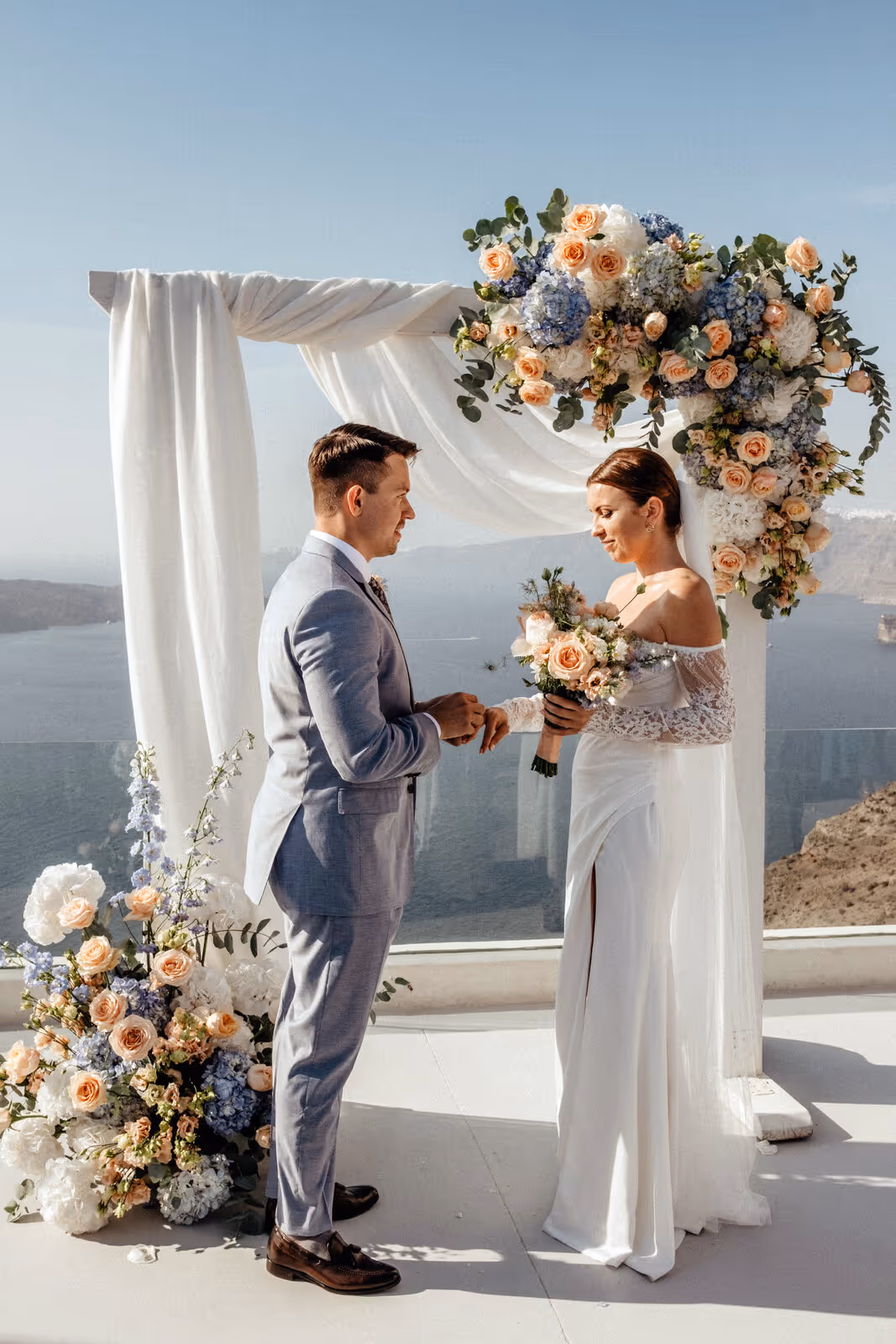Ślub w Grecji. Santorini. Taras nr. 8. Zdjęcie nr. 10