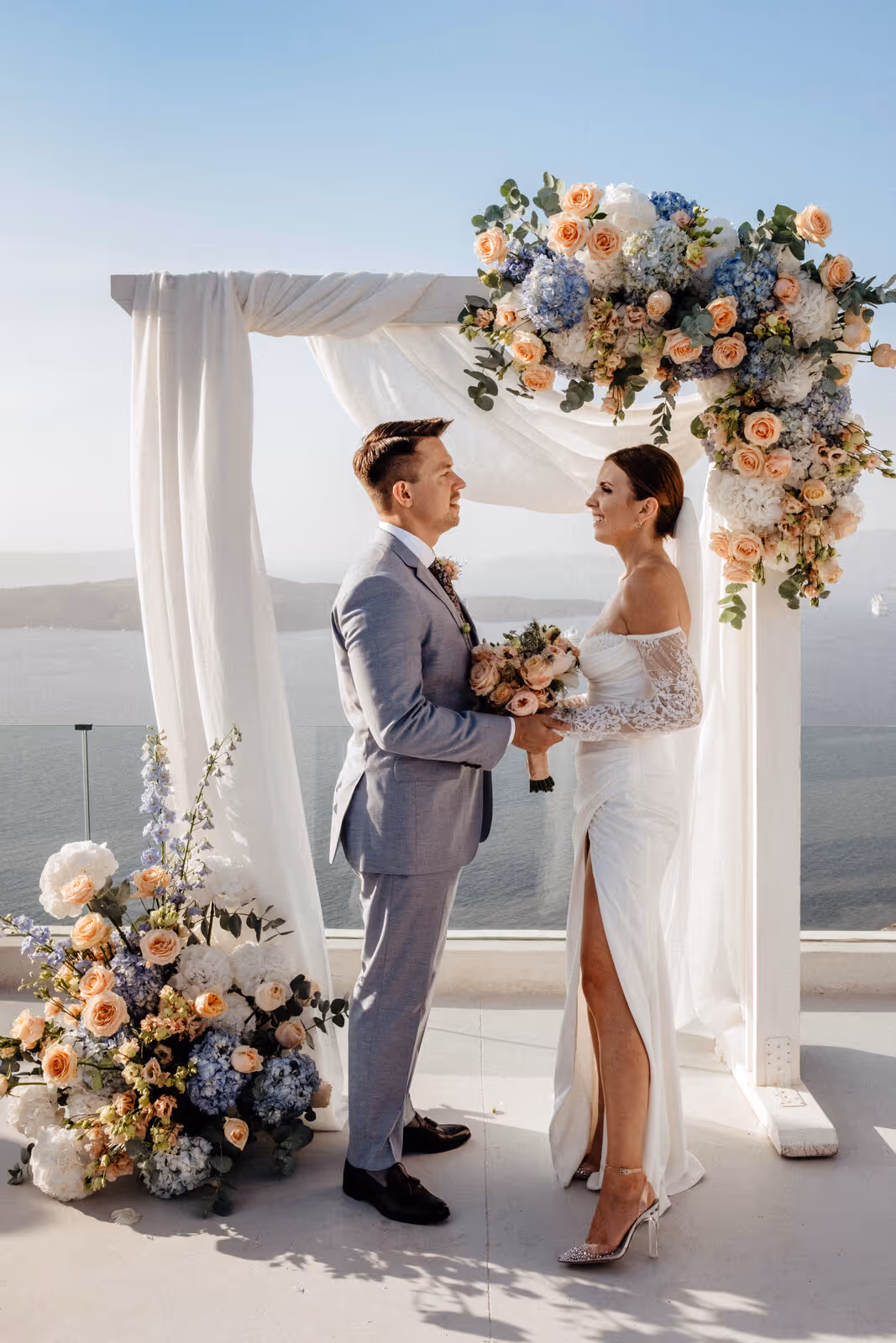 Ślub w Grecji. Santorini. Taras nr. 8. Zdjęcie nr. 12