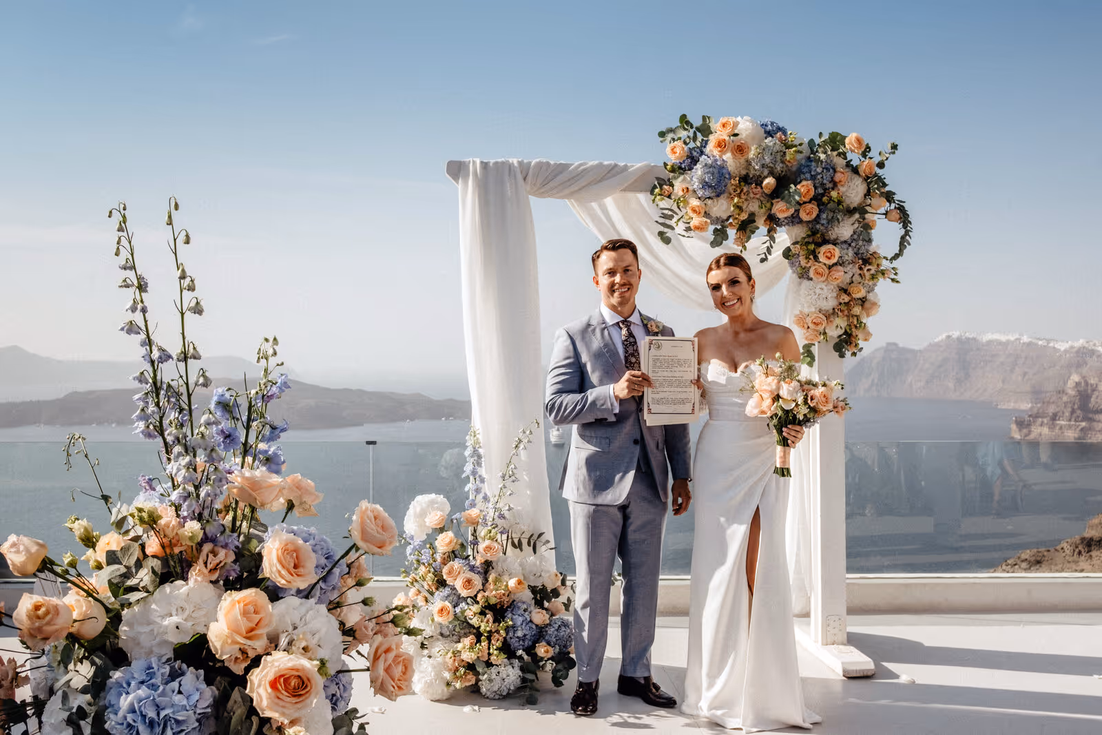Ślub w Grecji. Santorini. Taras nr. 8. Zdjęcie nr. 18