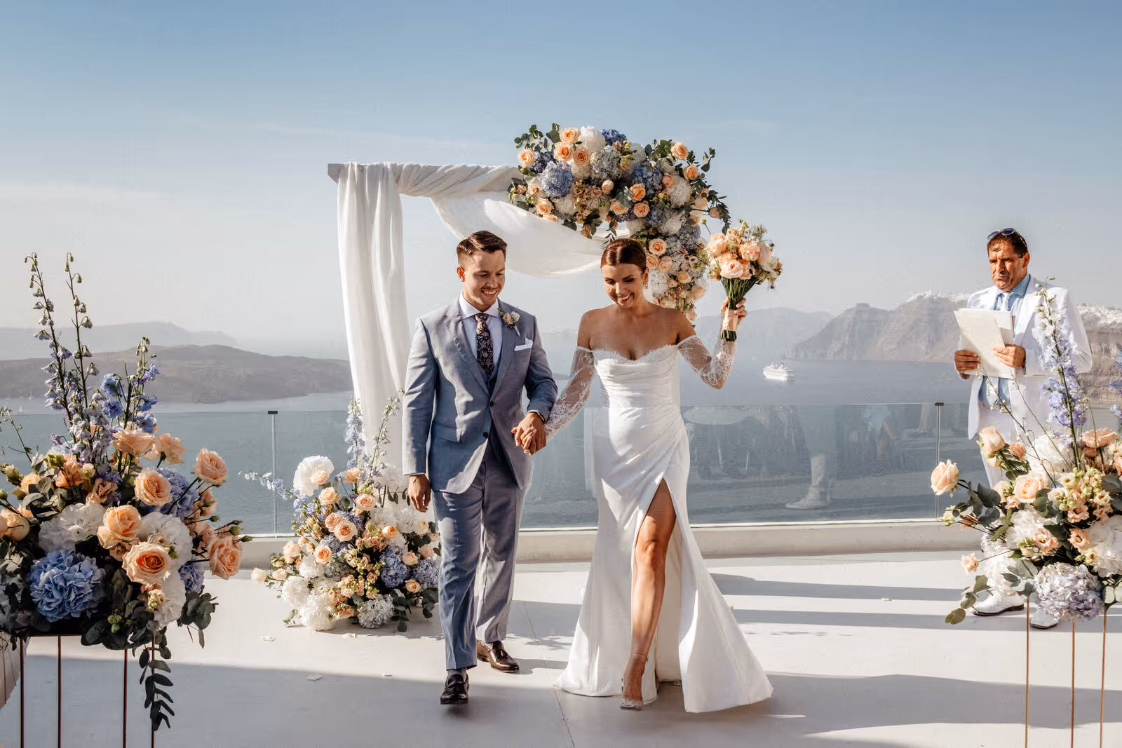 Ślub w Grecji. Santorini. Taras nr. 8. Zdjęcie nr. 19