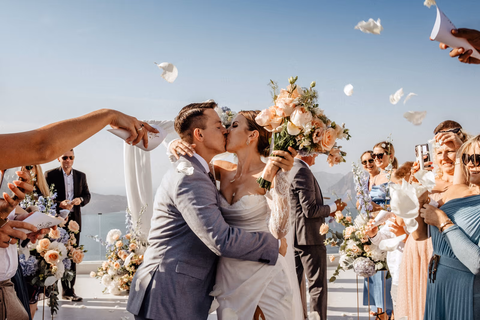 Ślub w Grecji. Santorini. Taras nr. 8. Zdjęcie nr. 21