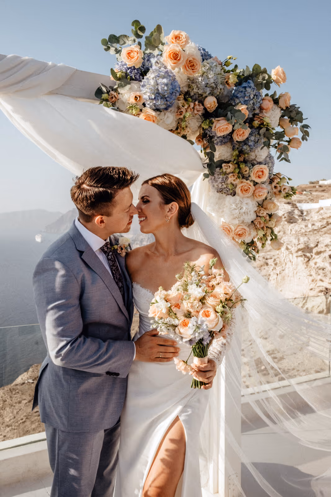Ślub w Grecji. Santorini. Taras nr. 8. Zdjęcie nr. 34