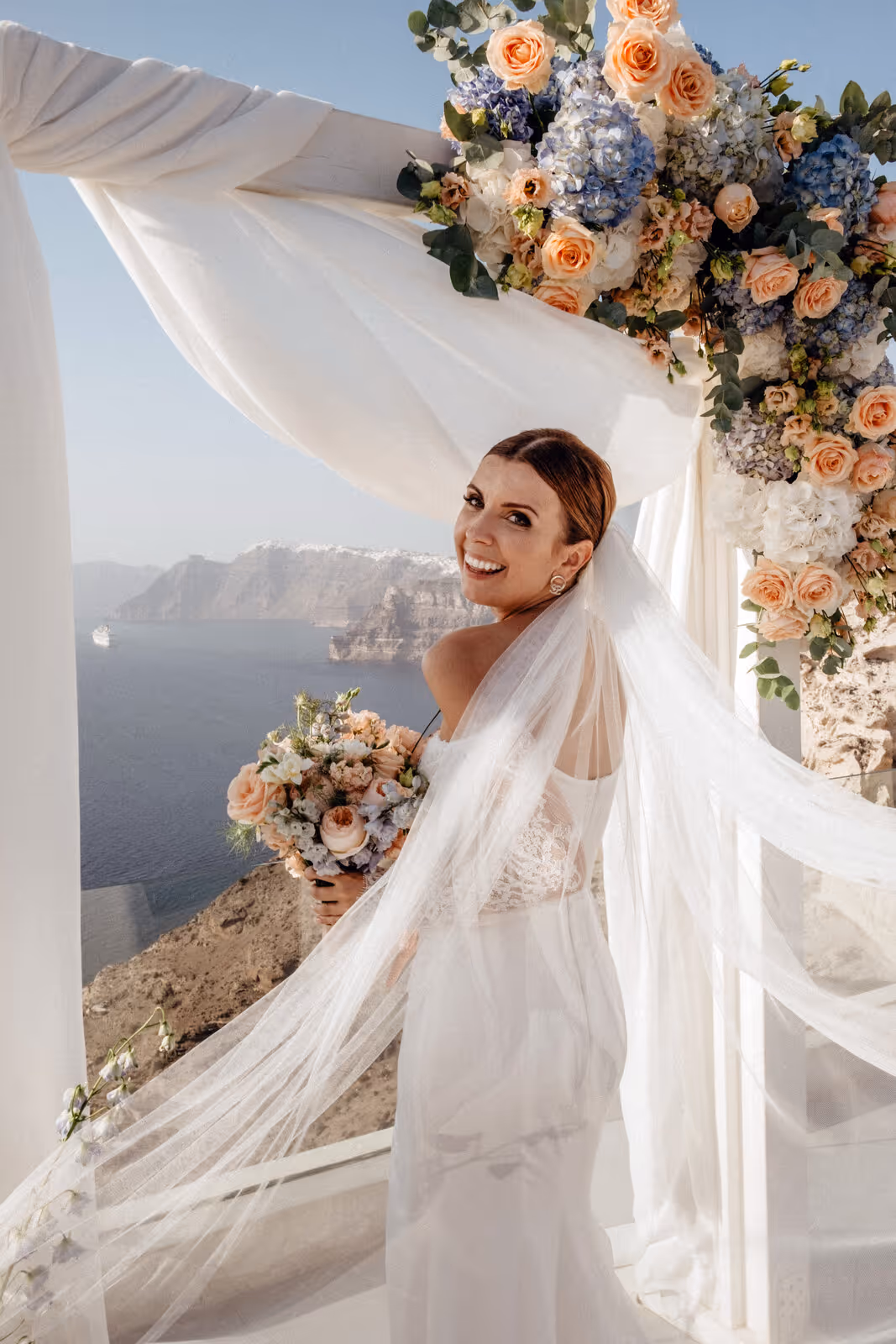 Ślub w Grecji. Santorini. Taras nr. 8. Zdjęcie nr. 36