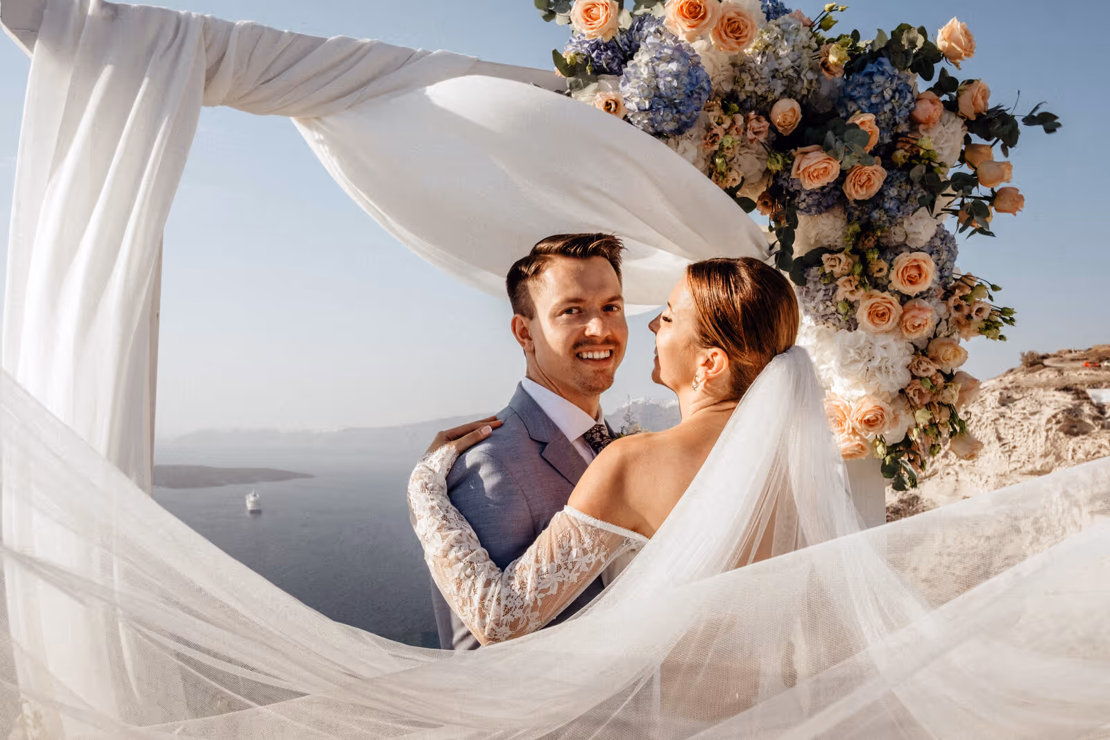 Ślub w Grecji. Santorini. Taras nr. 8. Zdjęcie nr. 39
