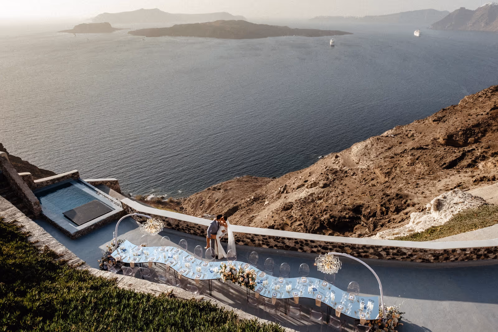 Ślub w Grecji. Santorini. Taras nr. 8. Zdjęcie nr. 44